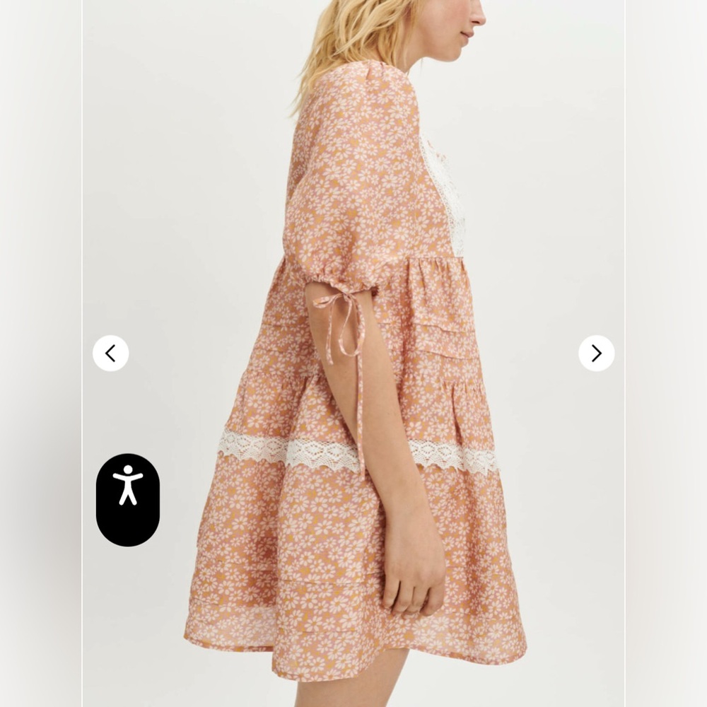 Maje NWT Printed lace braid dress Size 40 (US size Large) - Picture 3 of 16